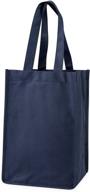 🍷 blue true wine bag: stylish non woven tote for wine enthusiasts логотип