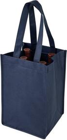 img 3 attached to 🍷 Blue True Wine Bag: Stylish Non Woven Tote for Wine Enthusiasts