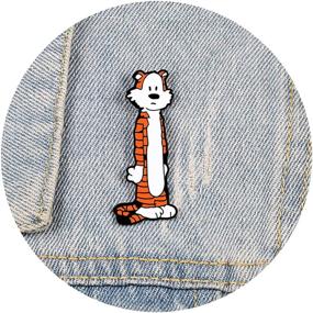 img 4 attached to 🐯 Cute Tiger Enamel Pins - Cartoon Lapel Pin Brooch Badge for Backpacks, Jackets, and More - Funny Animal Pins for Gifts and DIY Accessories - Perfect for Clothing, Bookbags, and Hat Decoration