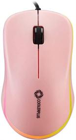 img 4 attached to 🖱️ Coolerplus FC112 USB Optical Wired Computer Mouse - Easy Click for Office and Home, 1000DPI, Premium and Portable, Compatible with Windows PC, Laptop, Desktop, Notebook (Pink)