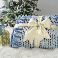 bedsure chunky knit blanket blankets bedding логотип