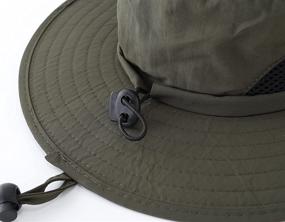 img 1 attached to LLmoway Outdoor Breathable Bucket Summer Boys' Accessories for Hats & Caps