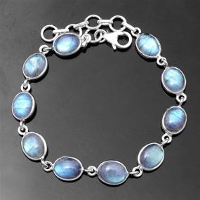 img 1 attached to Silver Palace Sterling Labradorite Bracelete