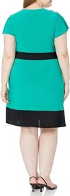 img 1 attached to 👗 Plus Size Colorblock Dresses for Women by Star Vixen - Trendy Women's Clothing