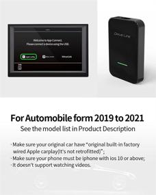 img 2 attached to 🔌 Cplay2air Wireless Carplay Adapter for 2019-2021 Automobiles | Convert Wired to Wireless Carplay Effortlessly | 3.15inch, Black