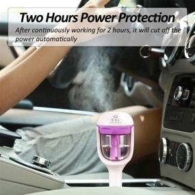 img 2 attached to 🌬️ Revitalize Your Car with MIGHTYDUTY Car Air Humidifier Aromatherapy Essential Oil Diffuser Freshener Diffuser Purple