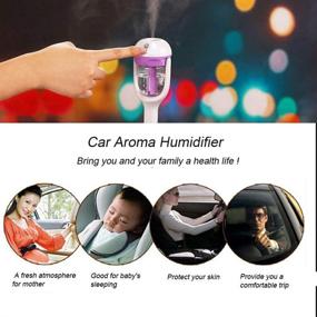 img 3 attached to 🌬️ Revitalize Your Car with MIGHTYDUTY Car Air Humidifier Aromatherapy Essential Oil Diffuser Freshener Diffuser Purple