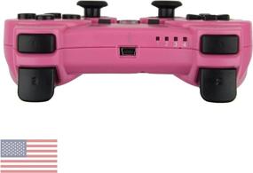 img 1 attached to 🎮 BEK Controller: Wireless Replacement for PS3 Controller with Double Shock Vibration - Sony Playstation 3 (Pink)