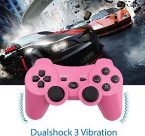 img 3 attached to 🎮 BEK Controller: Wireless Replacement for PS3 Controller with Double Shock Vibration - Sony Playstation 3 (Pink)