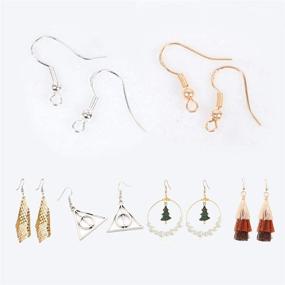 img 3 attached to 💎 PASNOWFU 925 Sterling Silver Gold Earring Hooks & Backs Set - 40 PCS, Hypoallergenic Jewelry Making DIY