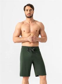 img 3 attached to David Archy Bamboo Shorts Lounge Men's Clothing and Sleep & Lounge