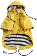🐶 pethiy stylish premium dog raincoat - small dog raincoat with waterproof zip pockets, rain/water resistant design, adjustable drawstring logo