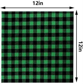 img 3 attached to 🎃 Premium 12 x 12 Inch Halloween Buffalo Plaid Heat Transfer Vinyl Fabric: Iron-on Sheet Patches for Clothing, Ideal for Halloween & Christmas Crafts