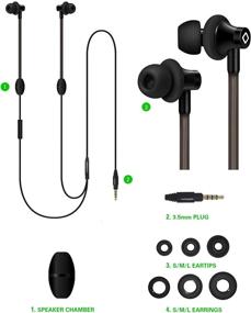 img 3 attached to Aircom A3 Active Air Tube Headphones - Radiation-Dampening Wired Sports Earbuds with Airflow Audio Technology for Superior Sound and Electromagnetic Field (EMF) Shielding – Yellow