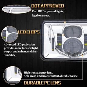 img 3 attached to TRUCKMALL Headlights Accessories Compatible Freightinger