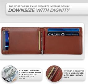 img 1 attached to Obsidian Minimalist Leather Wallet: Sleek Protection for Men's Essentials