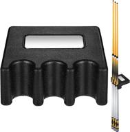 🎱 3 cue holder for pool table - sumind black rubber pool cue rest for enhanced billiard experience логотип