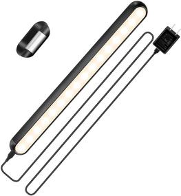 img 4 attached to Dimmable Touch Light with UL Plug in Stick on Bar for Wall Mounted Reading Lamps, Headboard, Bunk Bed, Bedside, Bedroom, Closet, LED Makeup Mirror, Under Cabinet Lighting - 4000K (No Battery Inside)