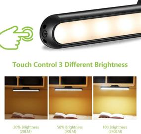 img 2 attached to Dimmable Touch Light with UL Plug in Stick on Bar for Wall Mounted Reading Lamps, Headboard, Bunk Bed, Bedside, Bedroom, Closet, LED Makeup Mirror, Under Cabinet Lighting - 4000K (No Battery Inside)