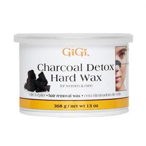 img 4 attached to Gigi Charcoal Detox Facial Wax - Unclogs Pores, Stripless Formula 🧖 for Delicate Skin - Brows & Upper Lip - 13 oz, 1-Pack