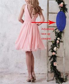 img 2 attached to Bridesmaid Dresses Chiffon Wedding Evening Women's Clothing