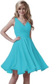 img 4 attached to Bridesmaid Dresses Chiffon Wedding Evening Women's Clothing