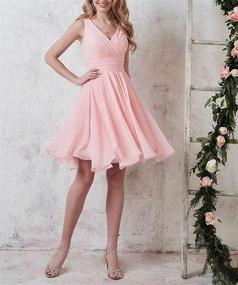 img 3 attached to Bridesmaid Dresses Chiffon Wedding Evening Women's Clothing