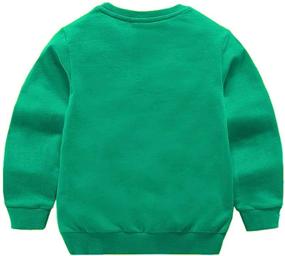 img 3 attached to PTPuke Toddler Little Sweatshirt T Shirts Boys' Clothing