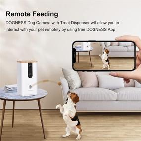 img 3 attached to DOGNESS Smart Pet Camera: Full HD WiFi Night Vision, Treat 🐾 Dispenser, Two-Way Audio & Video, Cat & Dog Monitor - Phone App Included!