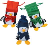 🐧 🎁 пингвиновые новогодние подарочные сумки для рождества логотип