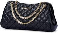 👜 laorentou quilted cowhide leather purses: elegant satchels & crossbody bags with chain strap for women logo