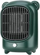🐻 500w xds tabletop bear heater - efficient small space heater for indoor use with safety power switch ptc (green) logo