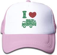 🚛 waldeal boys' trash garbage trucks hat - trucker mesh cap, perfect birthday gift for kids who love garbage trucks logo