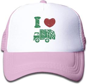 img 4 attached to 🚛 Waldeal Boys' Trash Garbage Trucks Hat - Trucker Mesh Cap, Perfect Birthday Gift for Kids Who Love Garbage Trucks