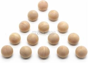 img 3 attached to 🔴 Enhance Your Décor with WEICHUAN 1-1/2 inch Unfinished Wood Ball Drawer Knobs - Pack of 15