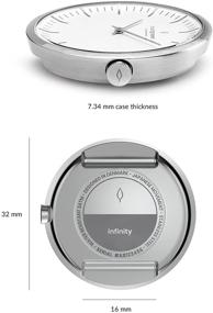 img 1 attached to ⌚ Часы Nordgreen Infinity для женщин в скандинавском серебряном стиле: элегантная универсальность с возможностью замены ремешков.