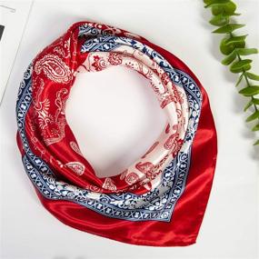 img 2 attached to Chalier Fashion Bandana Beautiful Inches Women's Accessories for Scarves & Wraps