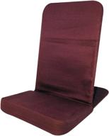 🪑 comfortable and spacious backjack floor chair in stylish burgundy: extra large size logo