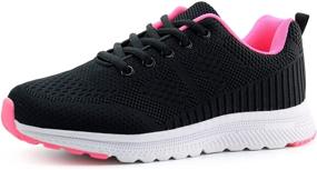 img 4 attached to JABASIC Breathable Running Sneakers Lightweight Women's Shoes and Athletic