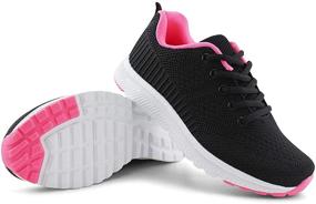 img 3 attached to JABASIC Breathable Running Sneakers Lightweight Women's Shoes and Athletic