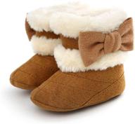 🥾 warm and cozy: infant boots for winter - soft sole, anti-slip baby girl shoes for snow, toddlers, and newborns logo