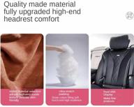 🚗 premium universal driving seat car pillow: sleep comfortably & relieve neck pain for tesla model y/3 (2pcs) logo