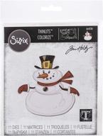 набор тонких ножей sizzix thinlits многоцветный 11 штук - mr. snowman colorize от tim holtz логотип