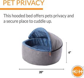 img 2 attached to K&amp;H Pet Products Self-Warming Kitty Hooded Bed - Removable Hood for Enhanced SEO