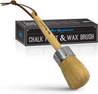 large new renaissance professional chalk painting and wax brush with natural bristles logo