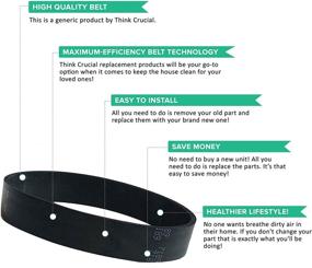 img 2 attached to 🔧 Think Crucial: 3 Pack Replacement for Oreck XL Roller Brush & Belt - Part # 030-0604, XL010-0604, 016-1152 & 7520201