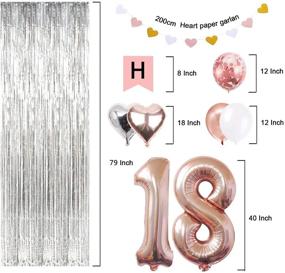 img 3 attached to 🎉 18th Birthday Party Decorations Bundle – Happy Birthday Banner, 18th Balloons, Number 18 Balloons, 18 Years Old Birthday Supplies – Sweet Eighteen Celebration Décor