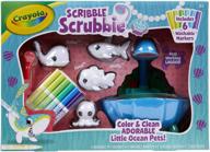 🎨 unleash creativity with the crayola scribble scrubbie playset animals! logo