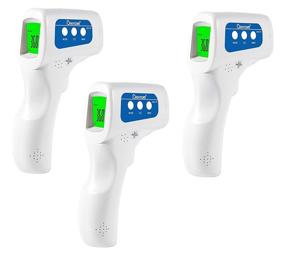 img 4 attached to 🌡️ Berrcom No-Contact Infrared Forehead Thermometer 3 Pack - Baby Fever Check, Multi-Functional 4 in 1, Fever Alarm, Memory Recall - Suitable for Kids, Infants, and Adults