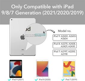 img 3 attached to 📱 ESR Matte Case for iPad 9th/8th/7th Gen (2021/2020/2019) - Slim Back Cover Case, Compatible with Smart Keyboard & Smart Cover, Frosted Clear [Project Zero Series]